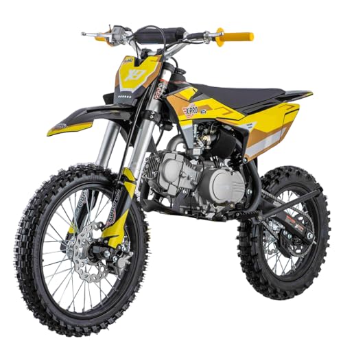 X-PRO 125cc Gas Dirt Bike with 17"/14" Tires (Yellow)