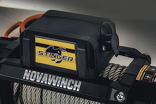 Novawinch Stinger 12000 lbs Electric Winch 12V - 12000 lb Synthetic Rope Motor Winch for Offroad, Truck, SUV, Trailer, Boat, ATV - Heavy Duty Vehicle Recovery System with 85 ft Synthetic Rope & Hook by Novawinch - Image 8