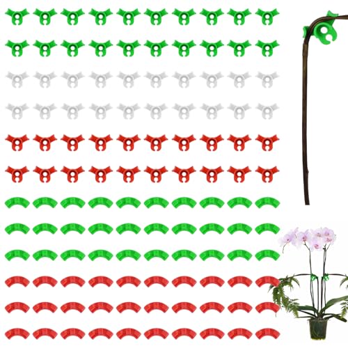 Adiwo 120 Pcs Plant Clamp Bender Plant Clips, 90 Degree Plant Stem Trainer, Plant Clip Bender, Plant Training Bending Clips