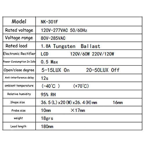 Koobook 2Pcs Ac 120-277V Photoelectric Switch Dusk To Dawn Button Flush Mount Photo Control Eye Switch Light Photocell Sensor #TOP2