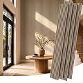 RITOLLO Wood Panels for Wall, 4 Pack Wood Slat Acoustic Panels, 118 x 11 in 3D Fluted Sound Absorbing Panels for Interior Wall Decor, Accent Wall for Living Room, Bedroom, Home Office (Light Walnut)