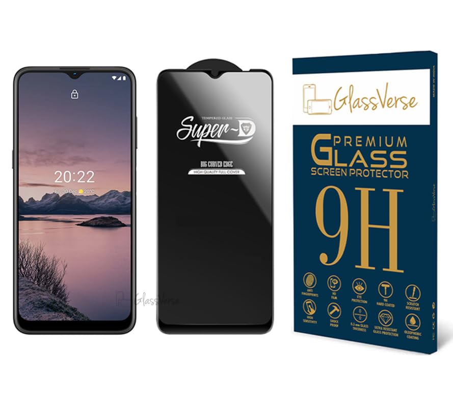 Image of GlassVerse SuperD Oleophobic Tempered Glass For Nokia G21 (PACK OF 1) with Free Installation Kit Full screen Coverage - 6.5 inch