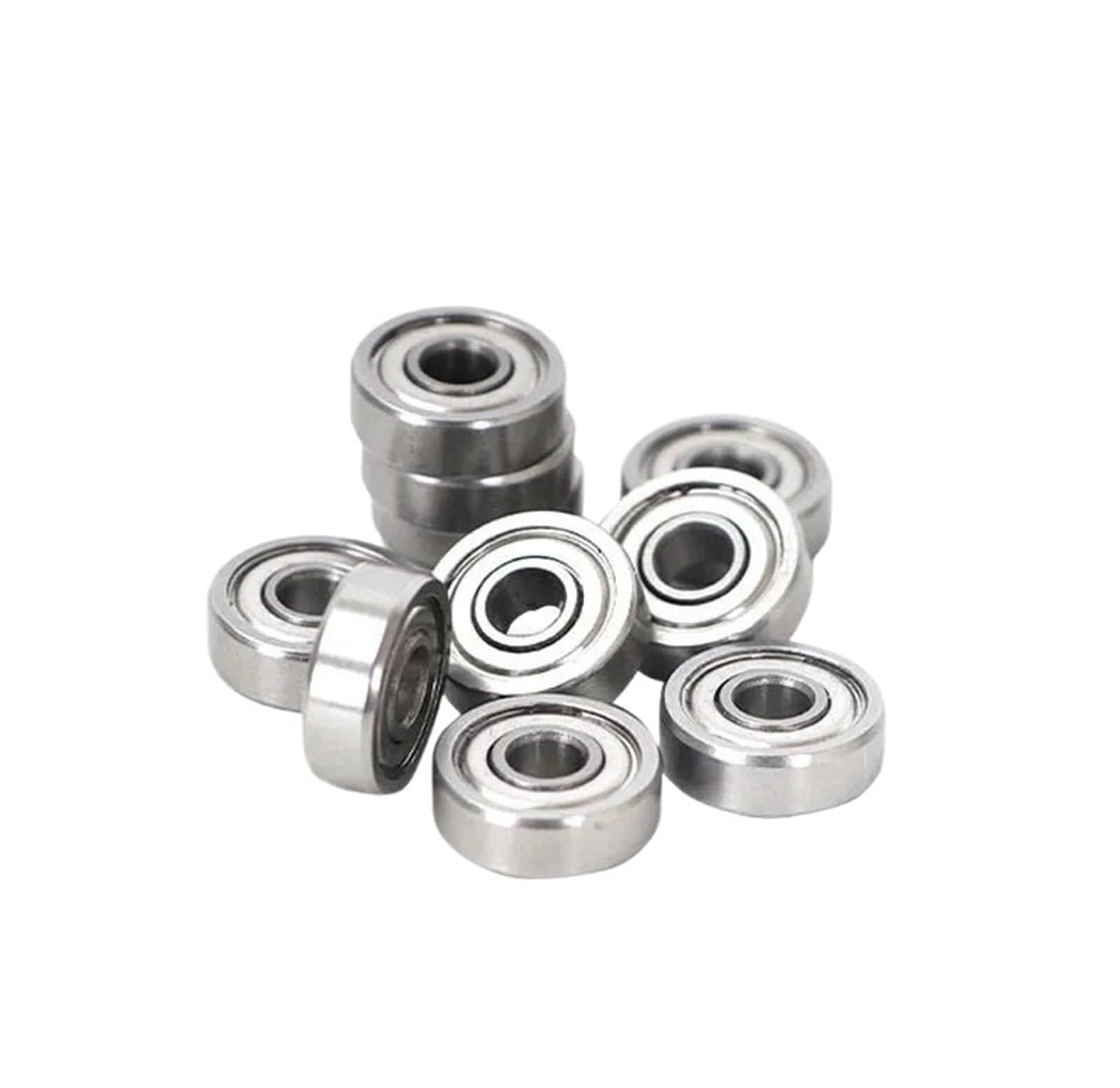 Bouclier de joint bimétallique Micro roulement à gorge profonde 5 pièces R2ZZ 3.175x9.525x3.967mm ABEC-5 roulements billes une rangée(R8zz)