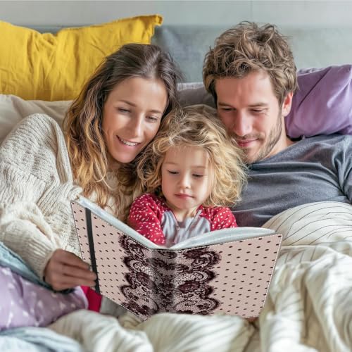 Image of Photo Album 4x6 120 Photos with Strong Elastic Band, Rose Lace Dots | Large Capacity Premium Leather Picture Album, Portable Wallet Albums Photo Book for Family Anniversaries Wedding Baby