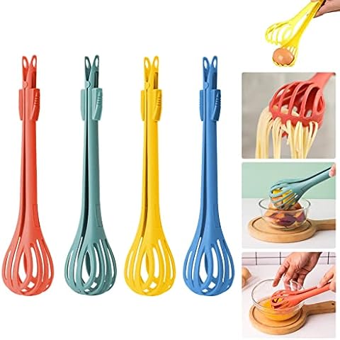 liupmeg Multifunktionaler Schneebesen,2 in 1 Schneebesen Food Clip & Egg Whisk Cover
