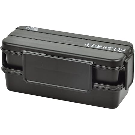 Amazon パール金属 弁当箱 2段 4点ロック メンズ ランチ ボックス ブラック 男性用 日本製 ホームレーベル D 436 弁当箱 オンライン通販