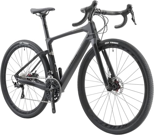 KOOTU Carbon Rennrad, 700C Gravel Bike für Männer, Scheibenbremse Carbon...