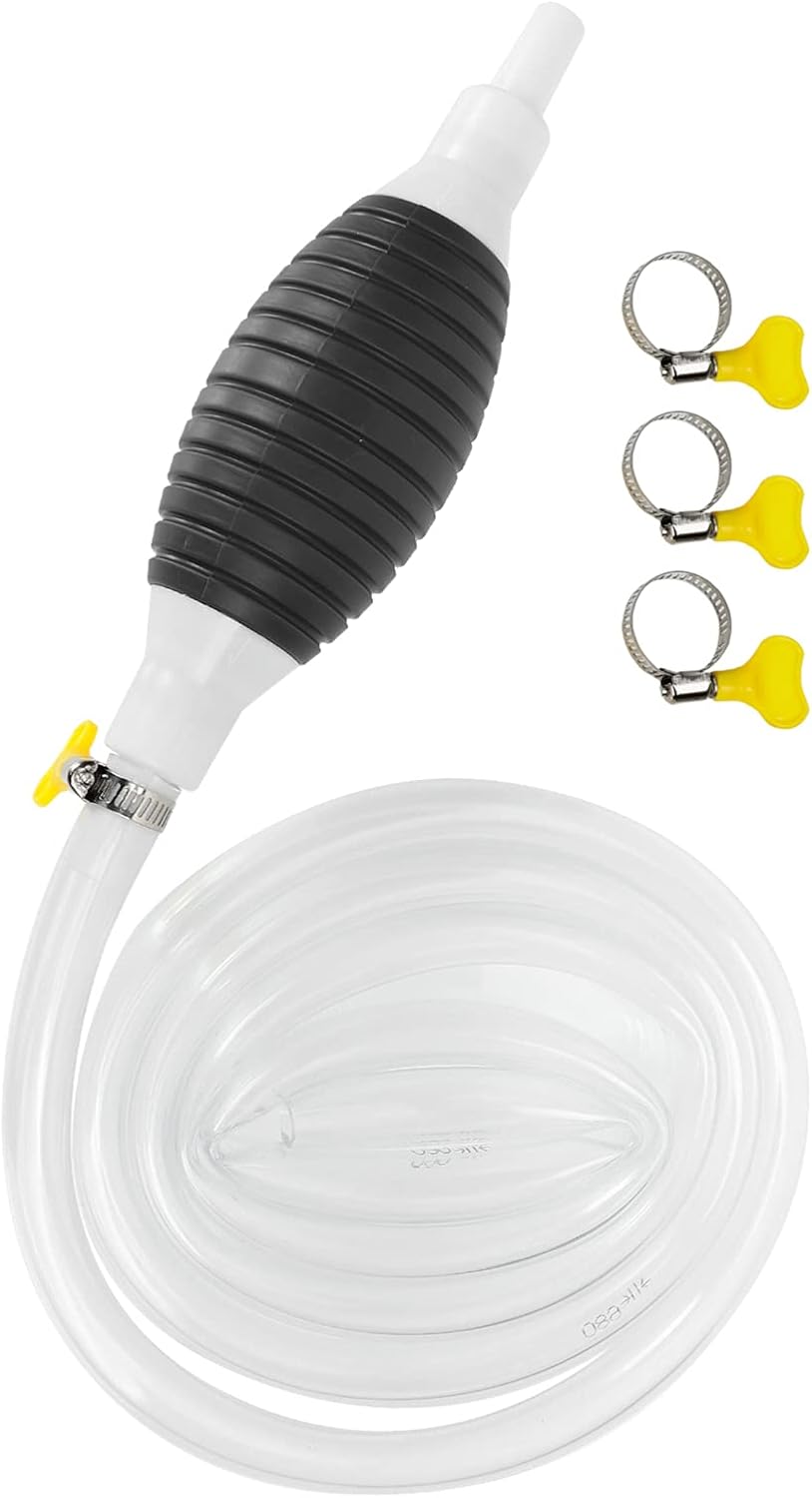 Ounona 高流量ハンドポンプセットポータブルマニュアル車燃料移送サイフォンポンプと2メートルホースガスガソリンガソリンディーゼルオイル液体水水槽 Ounona 高流量ハンドポンプセットポータブルマニュアル車燃料移送サイフォンポンプと2メートルホースガスガソリンガソリンディーゼルオイル液体水水槽