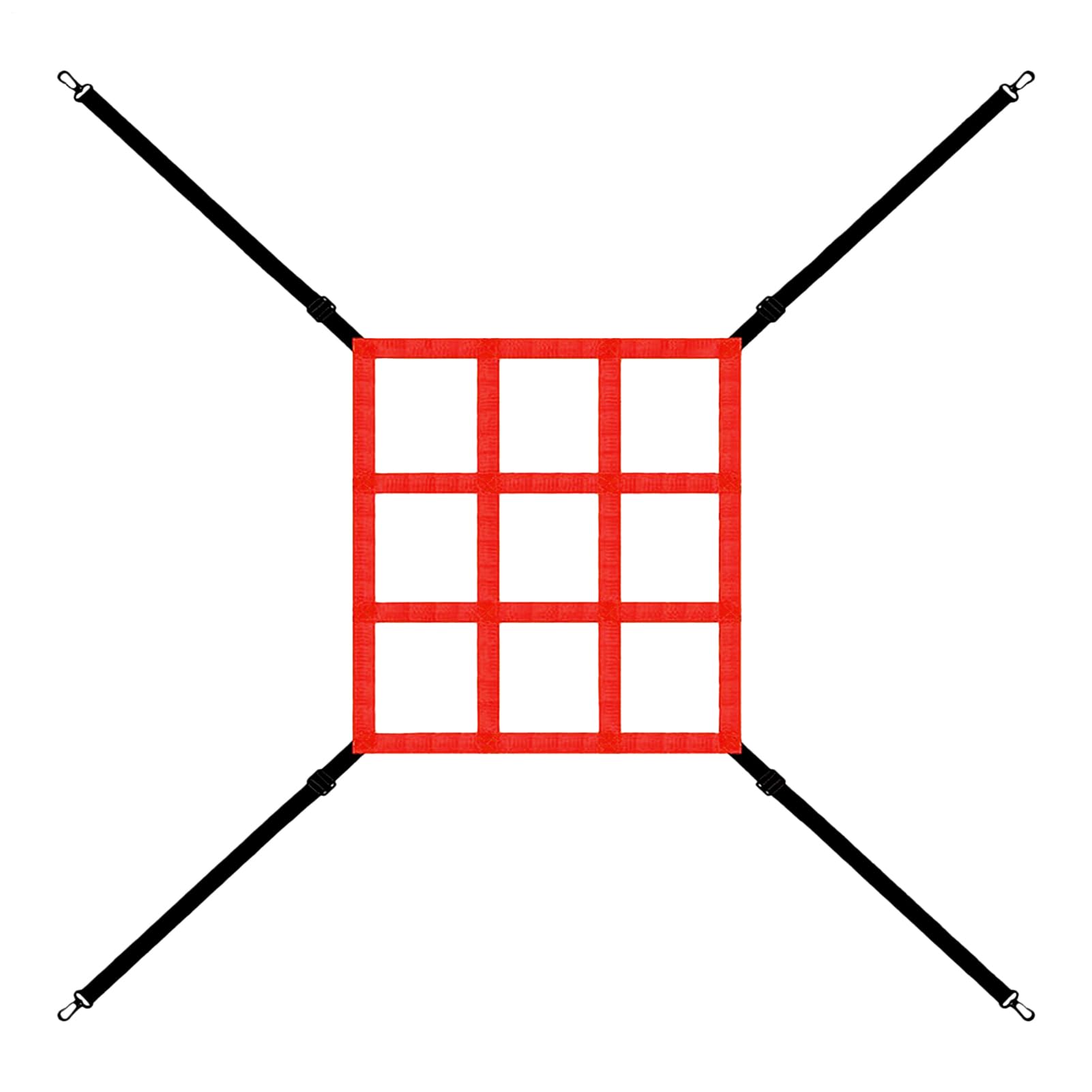 Strike Zone Target, Pitching Target Strike Zone – Rete regolabile Strike Zone per esercitazioni da baseball per colpire, colpire catturare, cintura di fissaggio