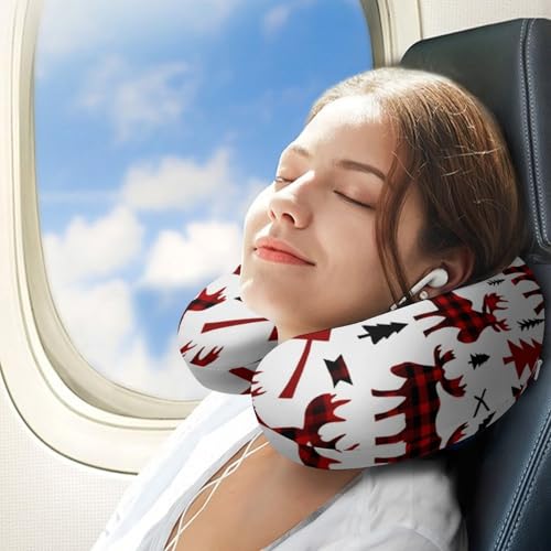 Almohada de espuma viscoelástica en forma de U tamaño único miniatura 3