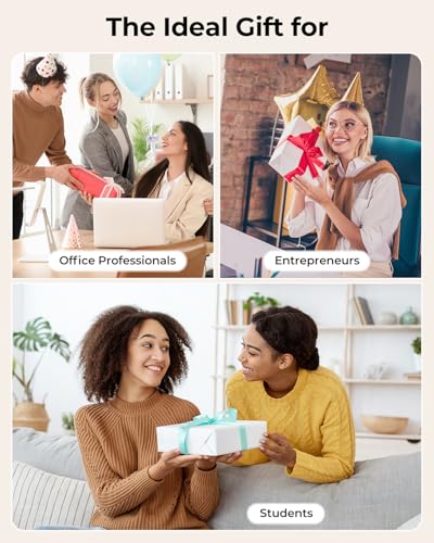 MUNBYN Impressoras portáteis sem fio para viagens ITP04 com estojo de transporte, impressora portáti