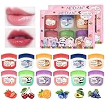 Somnr 12 Pack Flavoured Lip Balm Set for Girls, Organic Lip Balm Multipack for Dry, Chapped Lips, Moisturising and Nourishing Lip Repair Balms for Daily Use