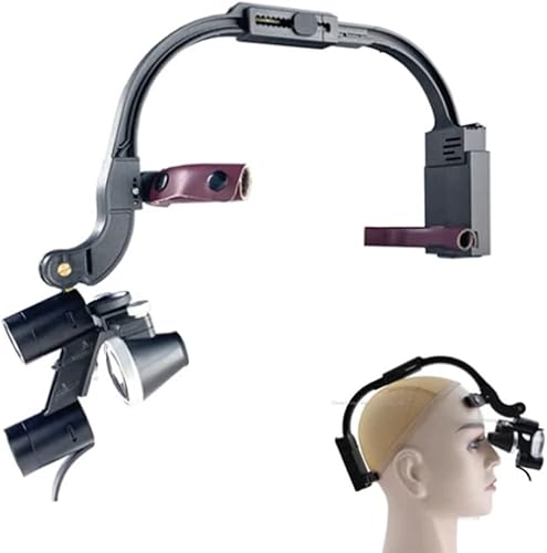 Faro dental, 5 W, portátil, LED, lámpara de cabeza, luces binoculares, para laboratorio quirúrgico dentista (3.5X)