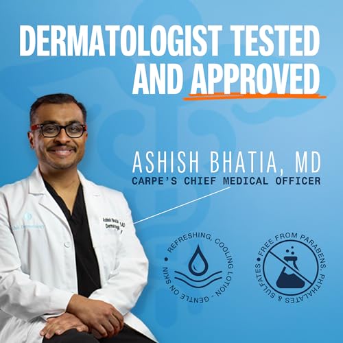 image for Carpe Sweat Absorbing Foot Lotion, A dermatologist-recommended solutio