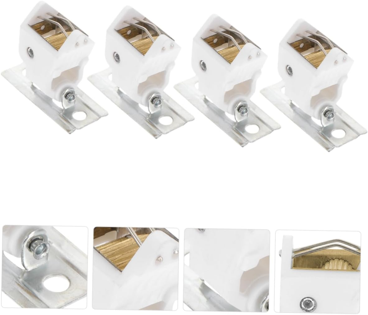 16pcs Roman Shade Cord Lock Set Easy to Install Blind Lock Fitting for Home Window Blinds and Lightweight Curtain Hardware for Smooth