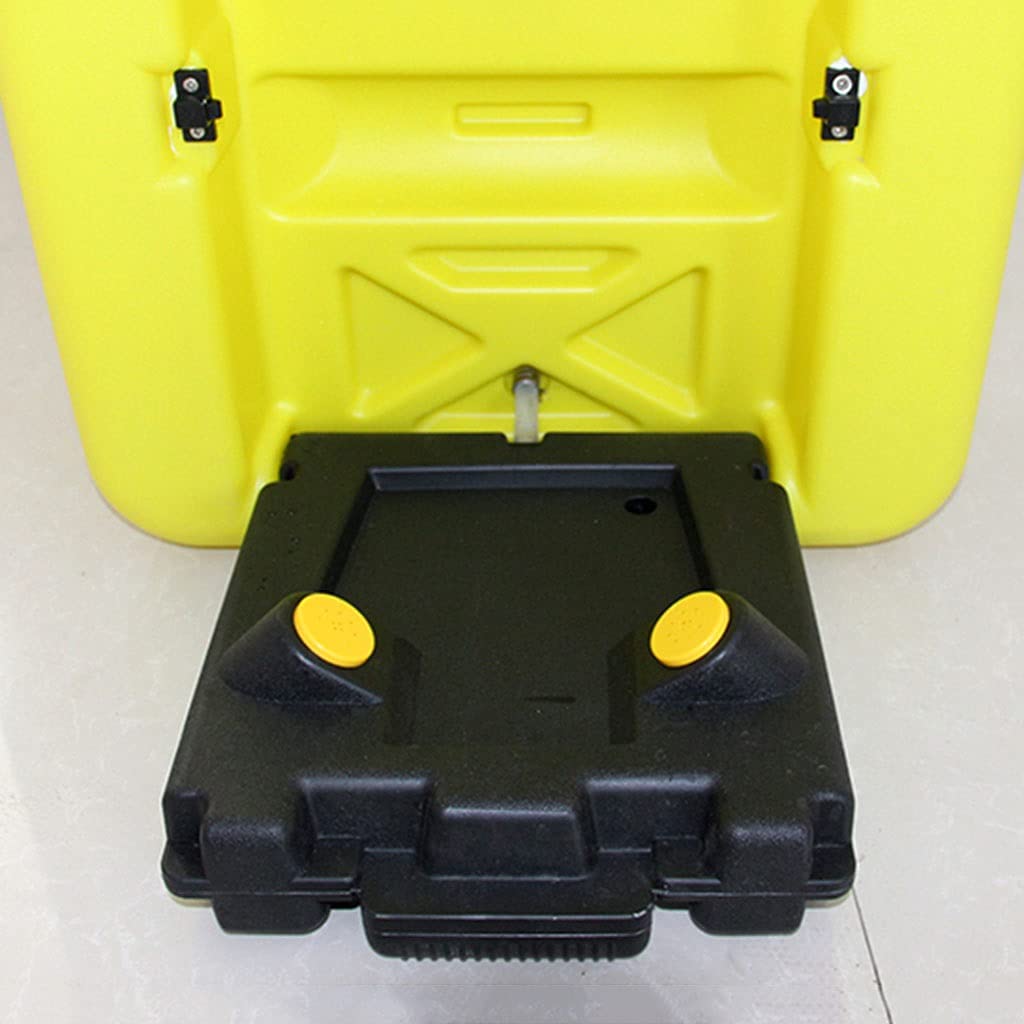 Estación Lavaojos de Emergencia Portátil 53L Material de Protección del Medio Ambiente Lavadora de Ojos Montada en La Pared Equipo de Primeros Auxilios de Seguridad con Fácil de Usar