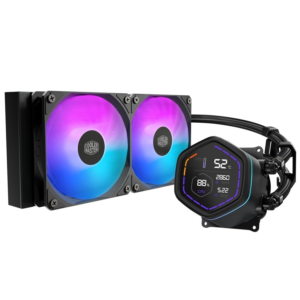 CoolerMaster WAK MasterLiquid Core Nex Digital 240 ARGB (MLX-D24M-A18PA-RD)