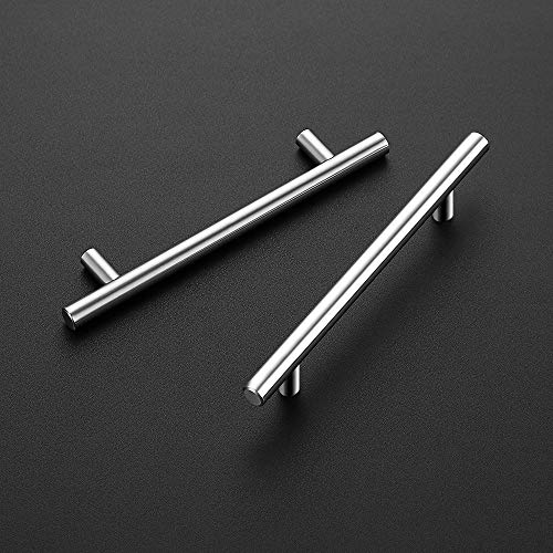 30 Pack 7.38 inch Cabinet Pulls Brushed Nickel Stainless Steel Kitchen Cupboard Handles Cabinet Handles, 5 inch Hole Center