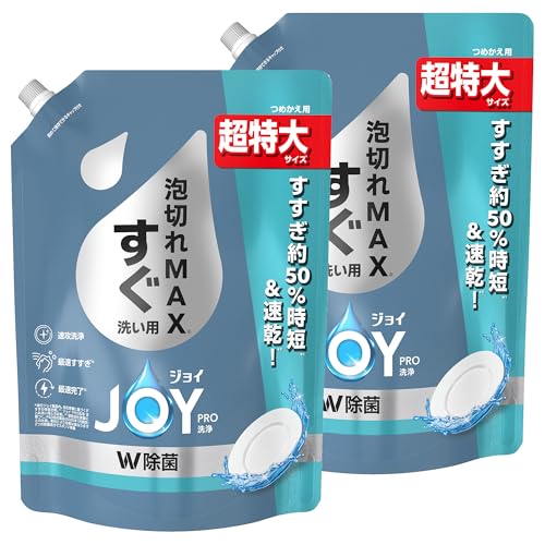ジョイ 【まとめ買い】 PRO洗浄 食器用洗剤 すぐ洗い用 詰め替え 超特大 920mL×2袋