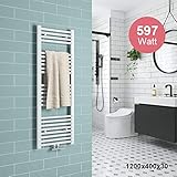 ⭐ Badheizkörper Maße: 1200mm (H) x 400mm (B) . Abstand zur Wand: 75 - 95mm