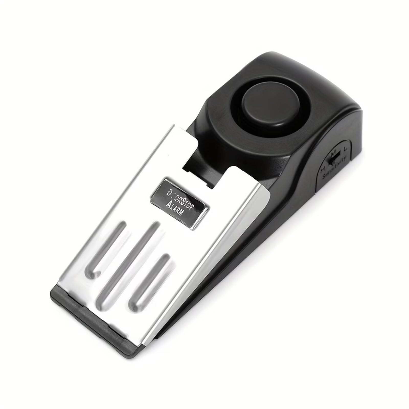 Dsfihjo 1Pc Without Battery Portable Alarm Door Stopper Wedge Door Blocker Safety Stop Alarm(1Pc Without Battery)