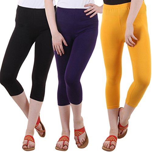 Image of DIAZ Capri for Women Combo Pack of 3