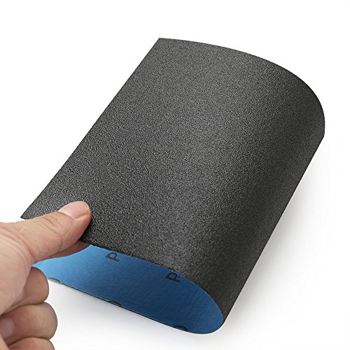 image for LotFancy 120 Grit Sandpaper, 45PCS, 9 x 3.6 Dry Wet Sand Paper, Silico