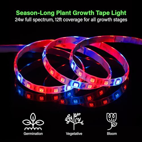 Zone Industry Corp. Z-TPL-GR12 Led Grow Light Tape, 11.8 Feet / 360 Cm Plant Growing Light Strip Kit thumb #1