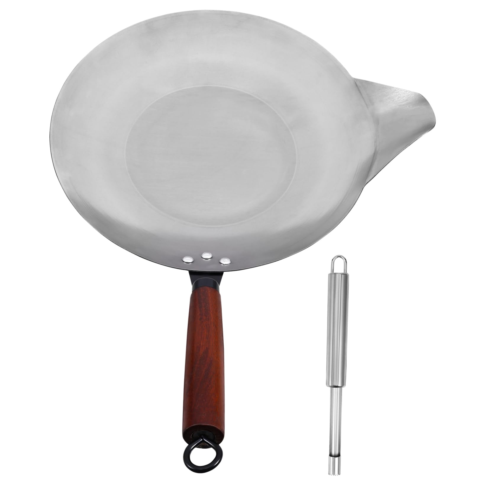 GRIRIW Melting Pot Milk Melt Pan Flat Bottom One-handed Operation Heat-resistant Handle Perfect for Home Shop