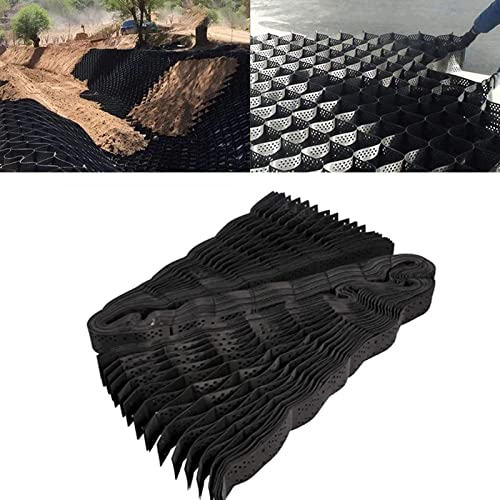 Stabilisateur de Gravier Grille Résistante de Stabilisateur de Gravier, Grandes Grilles Moulues Perméables de Géo de Nid D'abeilles, Base de Géogrille pour L'aménagement Paysager de L'allée, Le Jardin