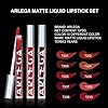 Arlega 10pcs Matte Liquid Lipstick Set, 0.07 oz Full Size Velvety Smooth Full Pigmented and Long Lasting Waterproof Lipgloss for Daily and Party Makeup, Gift for Women (Large, 2g) (chocolate)