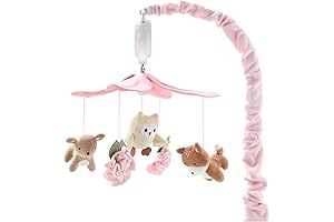 Woodland Musical Crib Mobile for Girls by The Peanutshell