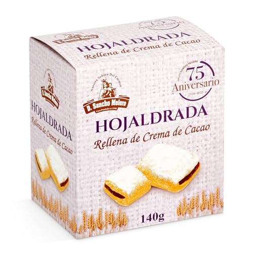 LA FLOR DE ANTEQUERA hojaldrada rellena de crema de cacao caja 160 gr