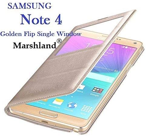 MARSHLAND Samsung Galaxy Note 4 FLIP Cover (Black)