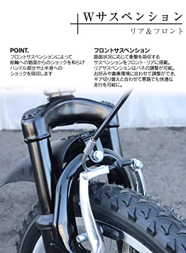 AIJYU CYCLE 自転車 折りたたみ自転車 20 インチ マウンテン