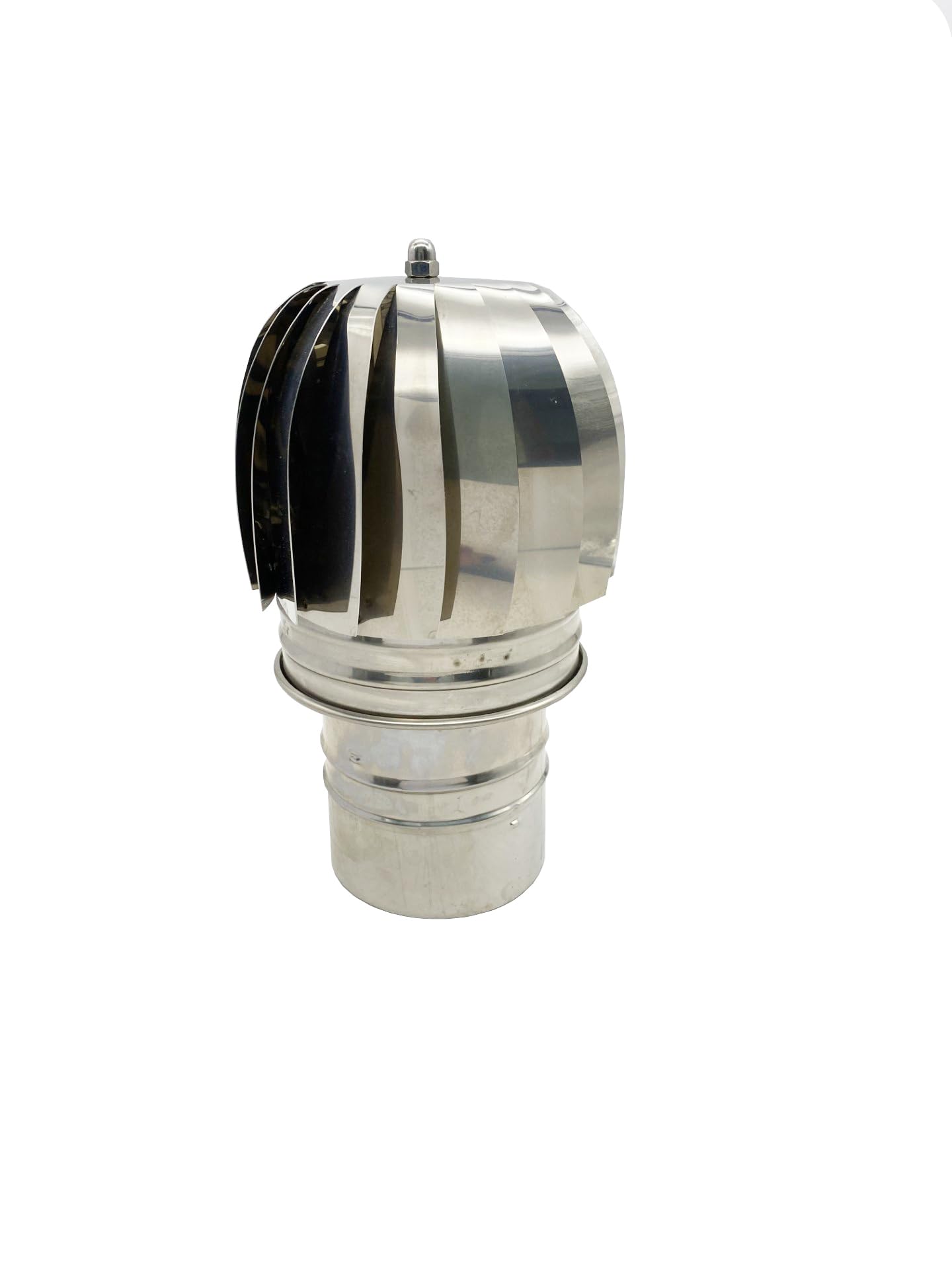 Sombrero Chimenea Giratorio de Acero Inoxidable, Sombrero Extractor de Humo Giratorio para Chimeneas, Campanas y Estufas (100mm)