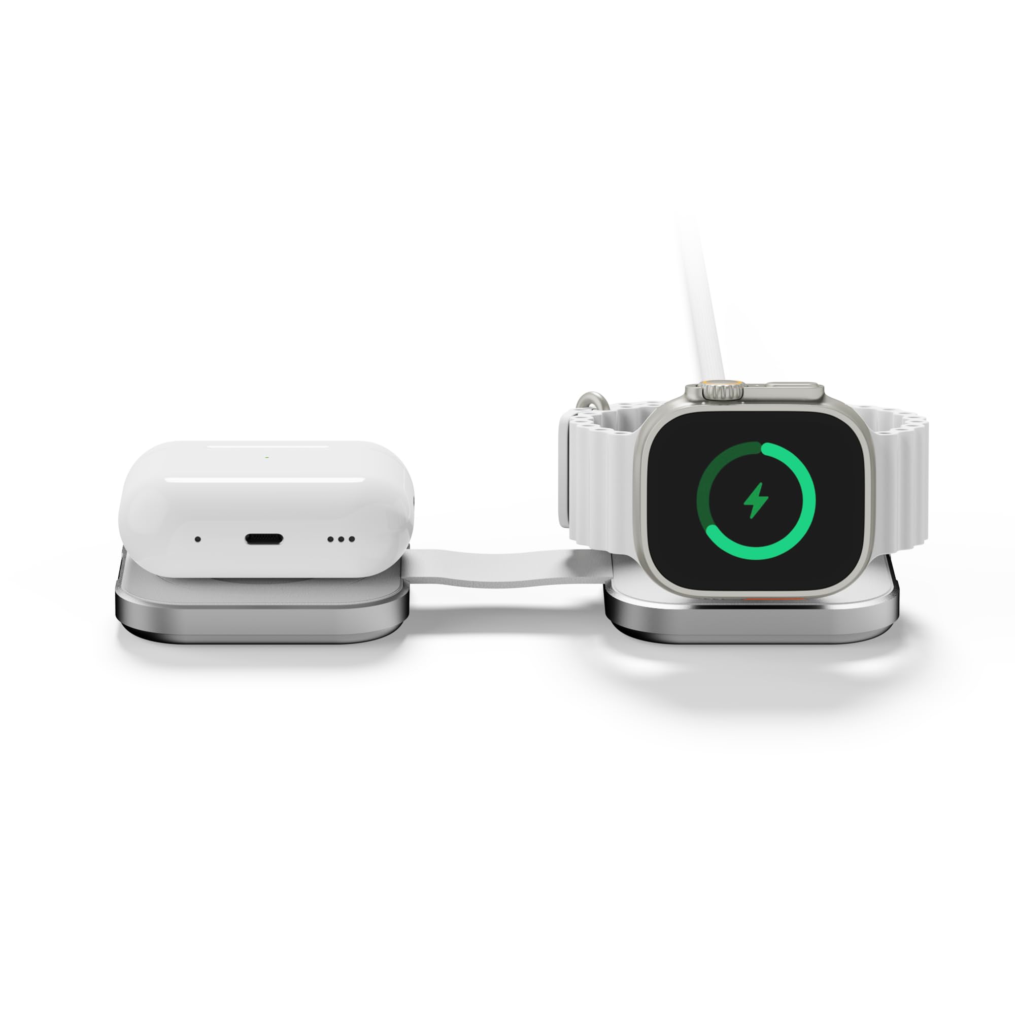 LINQ Caricatore Wireless 2 in 1 Pieghevole – Stazione di Ricarica Wireless per Smartphone e Auricolari LQTC021
