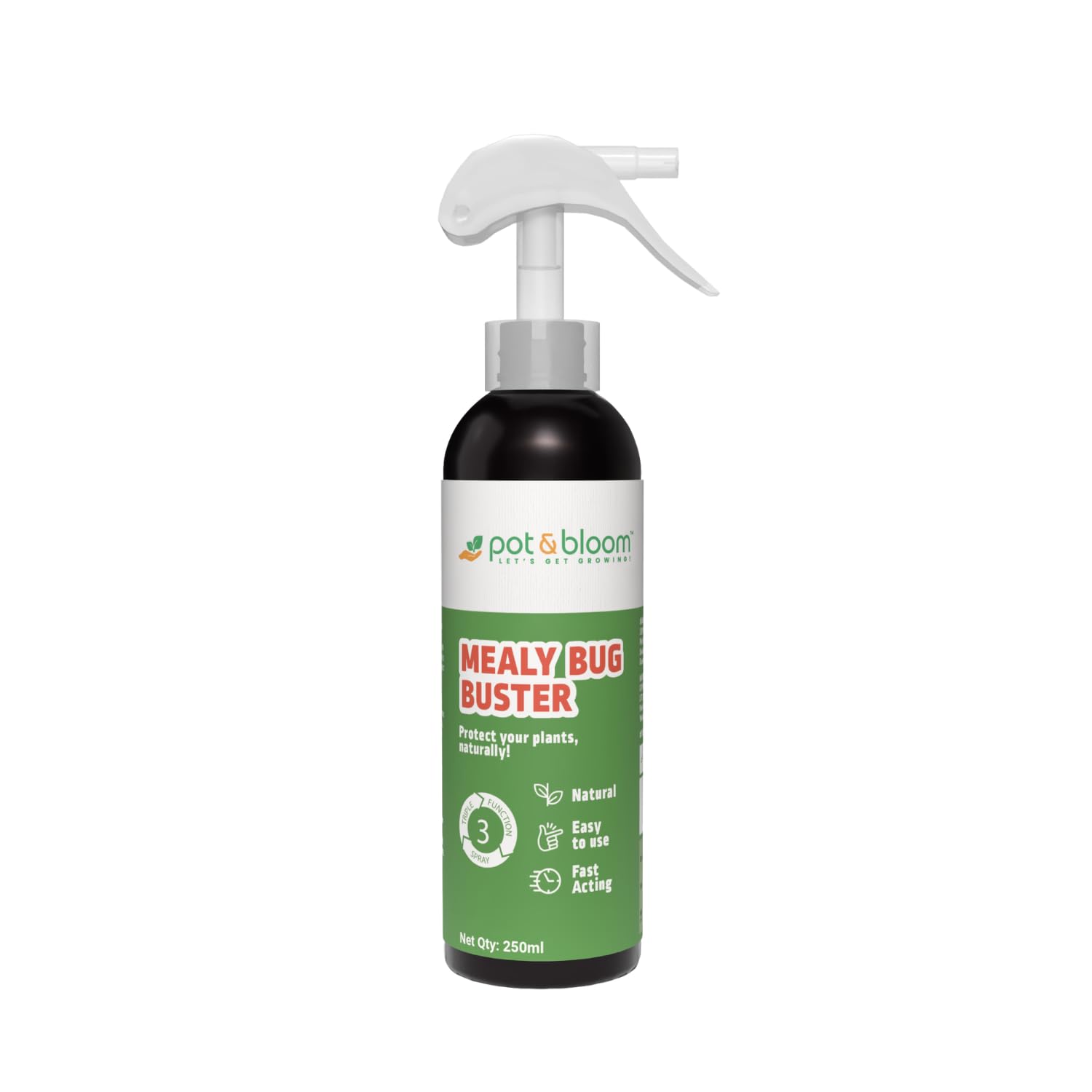 Mealy Bug Buster Spray 250 ML | Natural Germs and Fungus Killer for Plants| No Harmful Chemicals| Indoor & Outdoor Plants| Ready to Use|Helps in Plant Growth