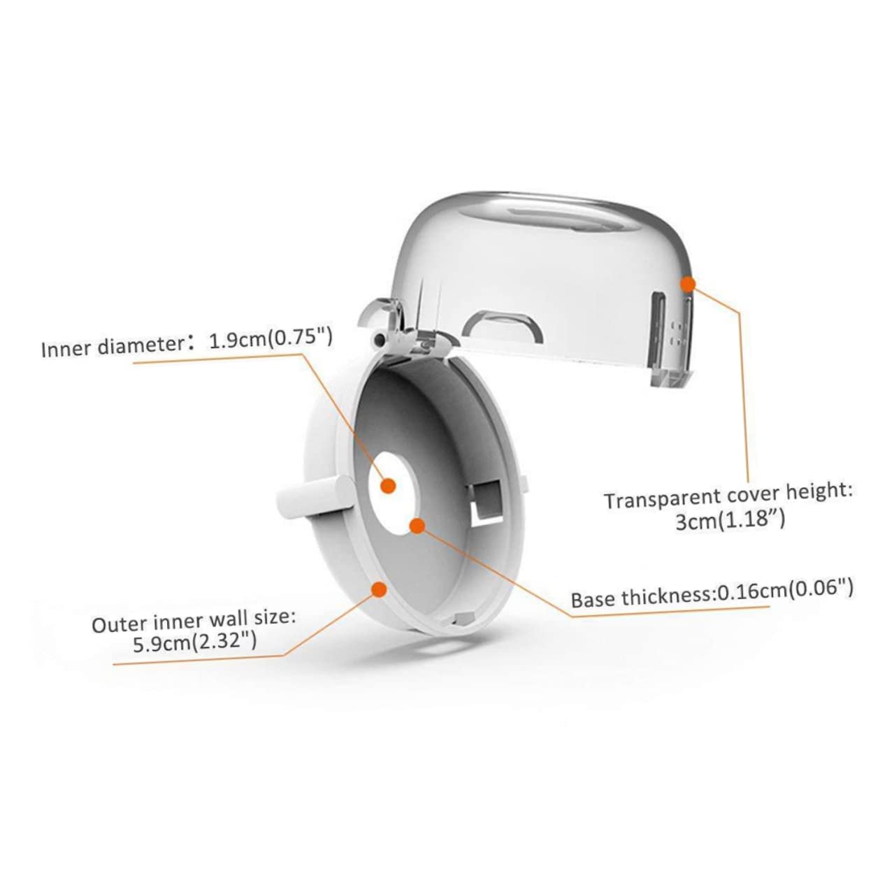 SUPVOX 4Pcs Stove Knob Covers Durable Gas Knob Protection for Pets Transparent Oven Knob Safety Guards to Prevent Accidental Gas Activation