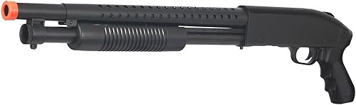 Miniatura 2 de Alta velocidad 400 FPS aserrado fuera de la escopeta de la bomba P1799 resorte pistola de Airsoft