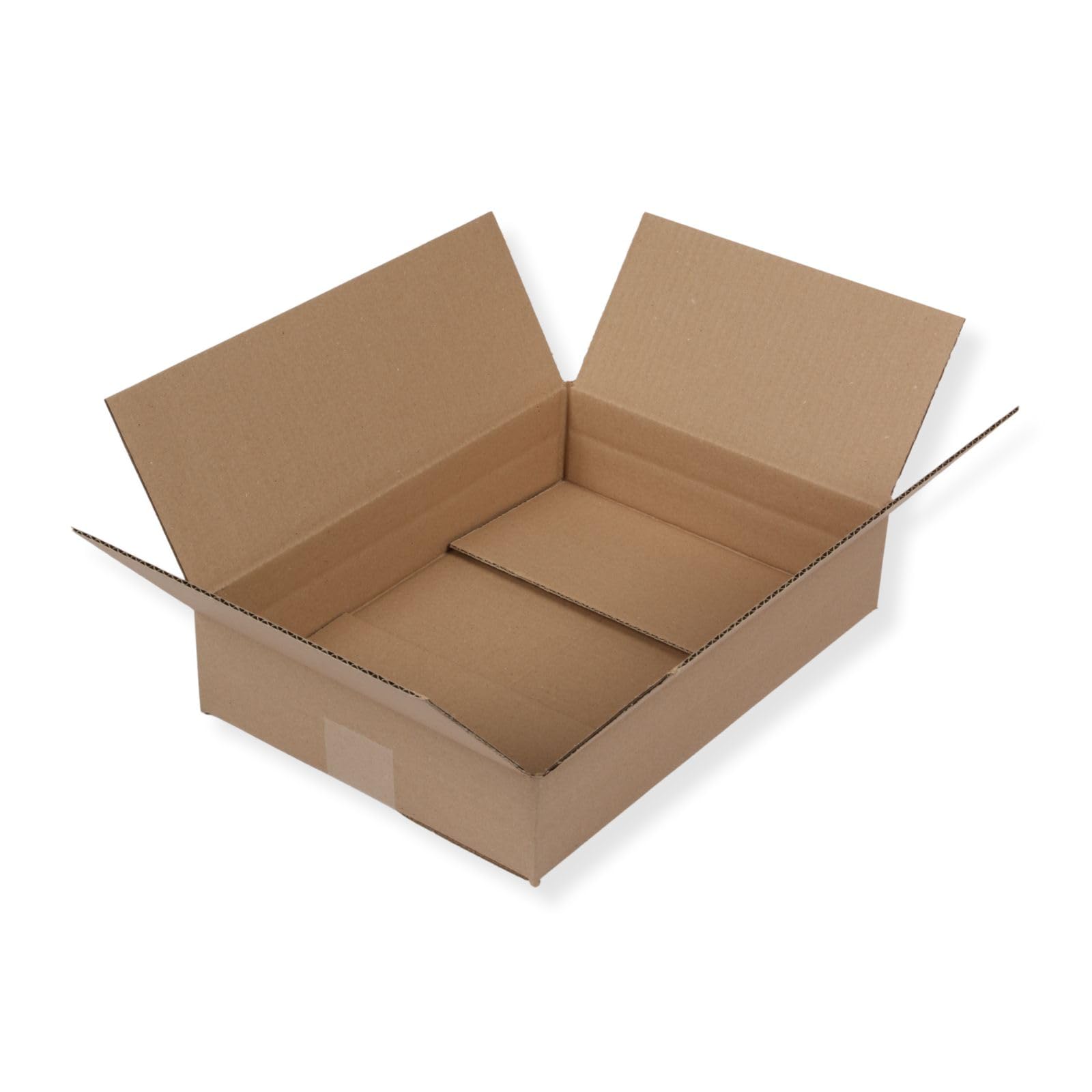 Karton 350 x 250 x 80 mm, (150 Stück), DHL Kleinpaket 2025, Versandkarton, braun, Faltkarton, Schachtel