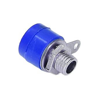 Ubersweet Banana Binding Post, Convenient Nickel Plated Brass Connector Terminals Wear Resistant Multi Functional for Industrial Equipment(blue) |