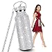 Diamant-Wasserflasche Funkelnde Trinkflasche Diamant-Isolierflasche hochwertige Edelstahl-Strasssteine auslaufsicher, eleganter Becher Kinder-Geschenkbecher Mädchen-Lieblingstasse mit Kette (500ml)…