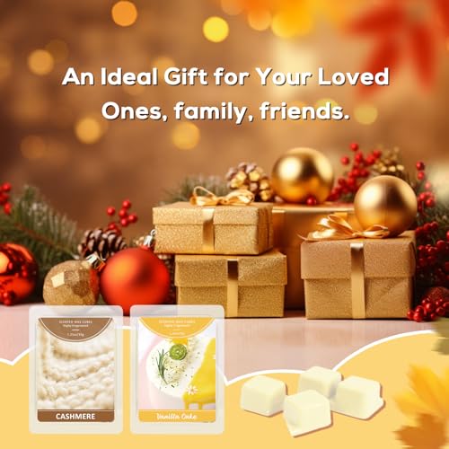 Image of SCENTORINI Wax Melts, Scented Wax Cubes, 4 Cashmere & 4 Vanilla Cake Scent