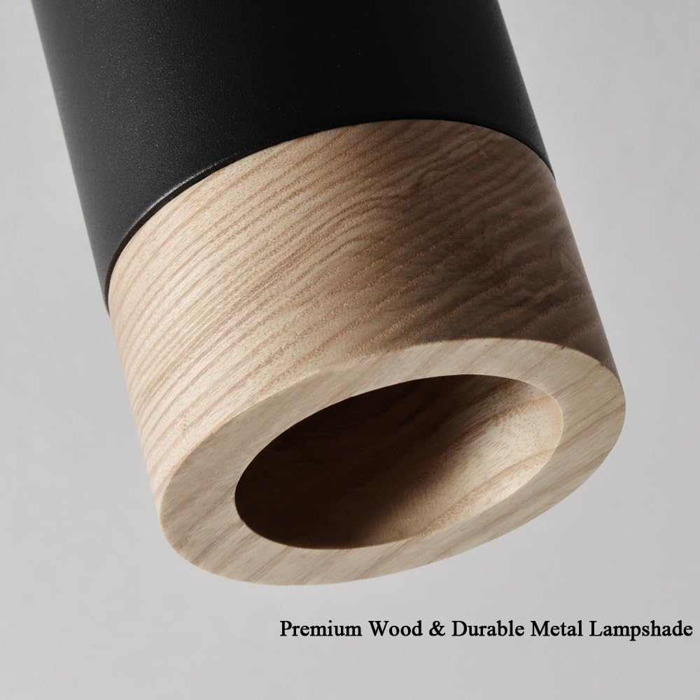 Lampara Techo Focos 2pcs,Lámpara De Techo Industrial Negro,Focos Interior Techo Metal y Madera,Retro Gu10 Lamparas De Techo Dormitorio De Diseño Para Sala De Estar Pasillo Cocina