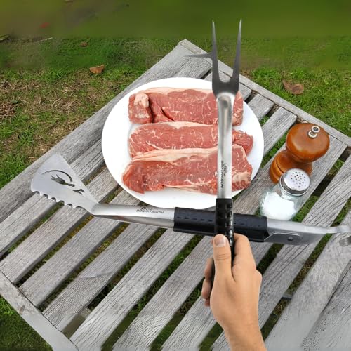 Set de utensilios para parrilla BBQ Dragon 2 piezas miniatura 3