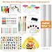 Belleur All-in-One Art Easel for Kids, Adjustable Double Sided Easel for Toddlers with Magnetic Whiteboard & Dry-Erase Chalk Board & Paper Roll, Child Painting Easel for Kid 2-8 Birthday Gift-Orange