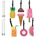 SkyCooool 6PCS Cute Colorful Travel Luggage Tags Label with 6PCS Steel Loop Wire