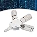 3 Way Air Splitter, 14/ Inch NPT Male Thread, 3 Way Manifold, Aluminum Alloy Pneumatic Fitting, Proof Quick Connector with Self Locking Mechanism for Industrial Air Tools