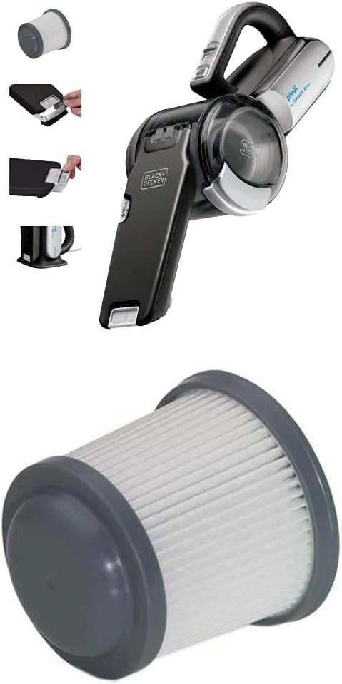 BLACK+DECKER BDH2000PL MAX Lithium Pivot Vacuum, 20-Volt with PVF110 Replacement Filter